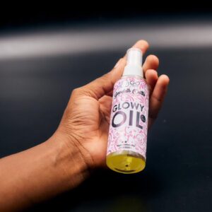 Glowy body oil